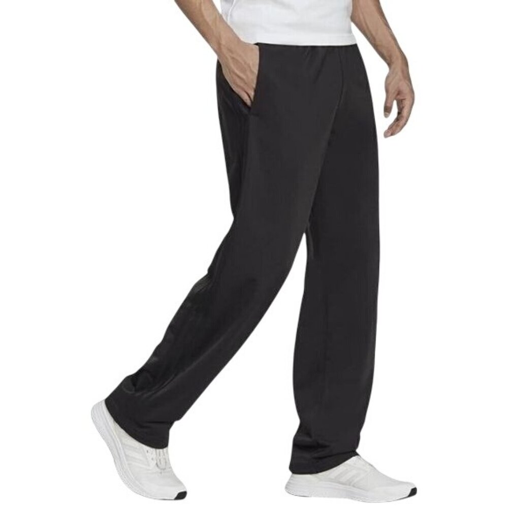 Adidas Climalite Black Athletic Track Pants For Men Lightweight & Comfortable Si